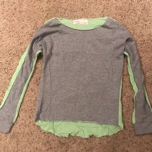 Green and grey long sleeve